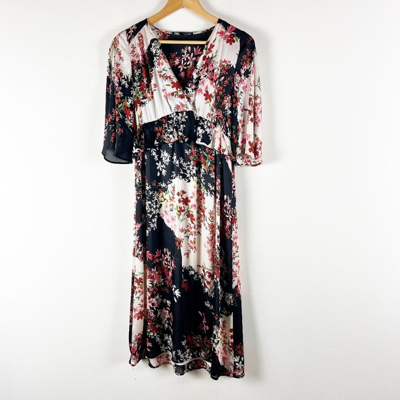 2/$30 Zara Floral Dress S - Picture 3 of 6